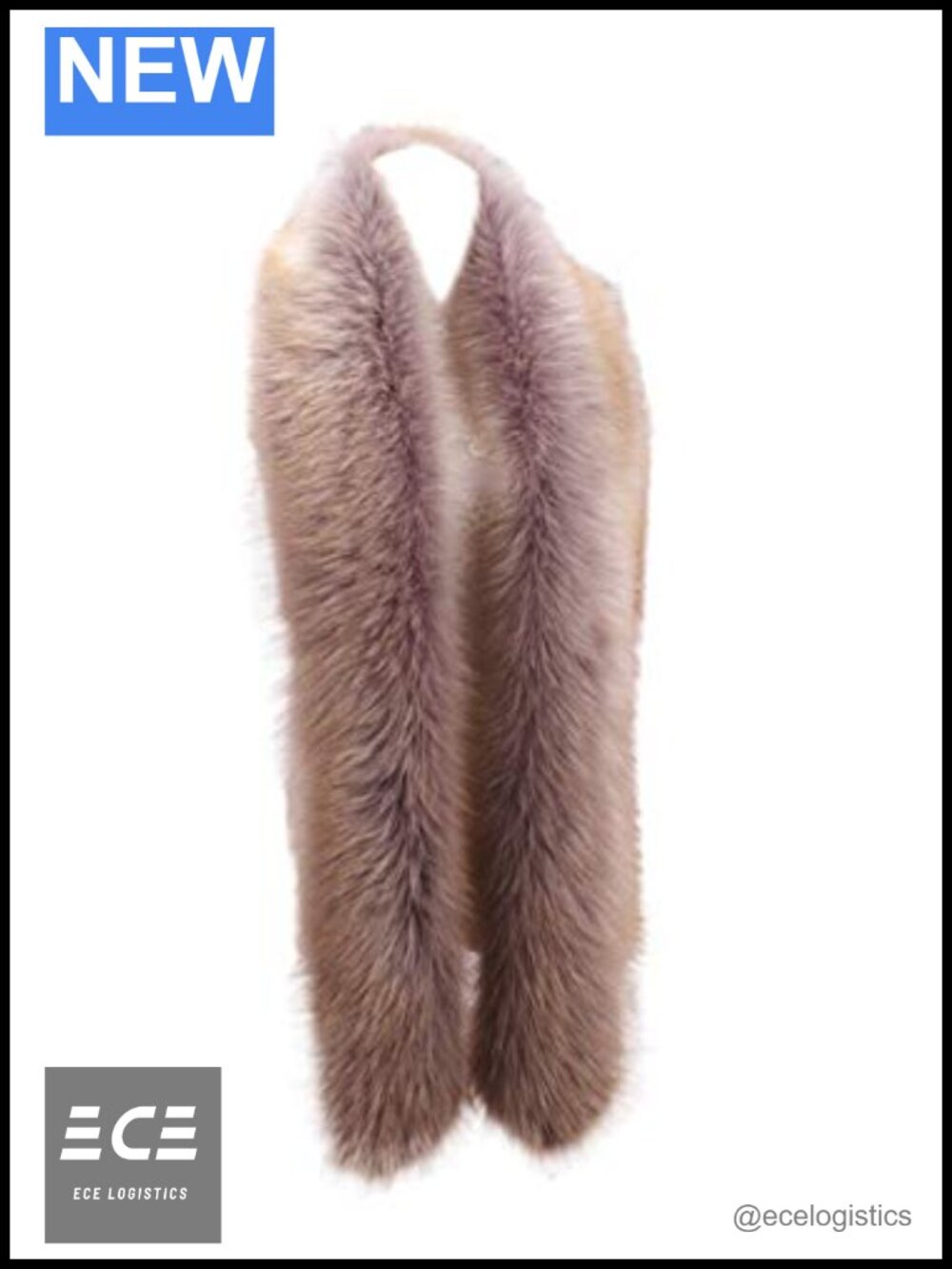 Faux Fur Collar Scarf Neck Warmer Stole Long Shawl Wrap Winter